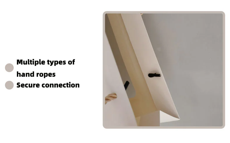 Window Opening White Cardboard Tote Bag