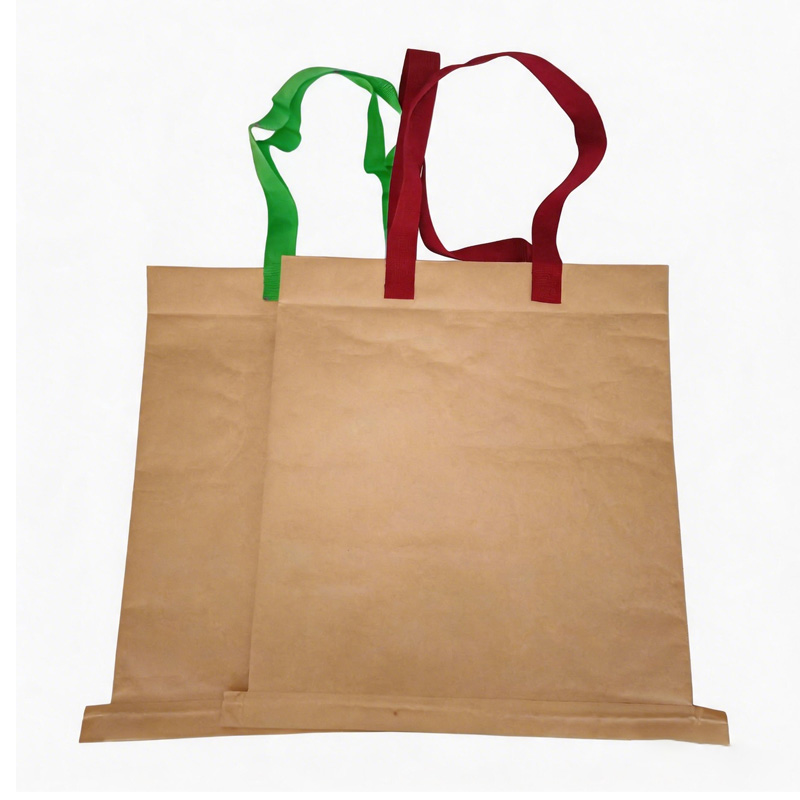 Kraftpapper vävd handväska