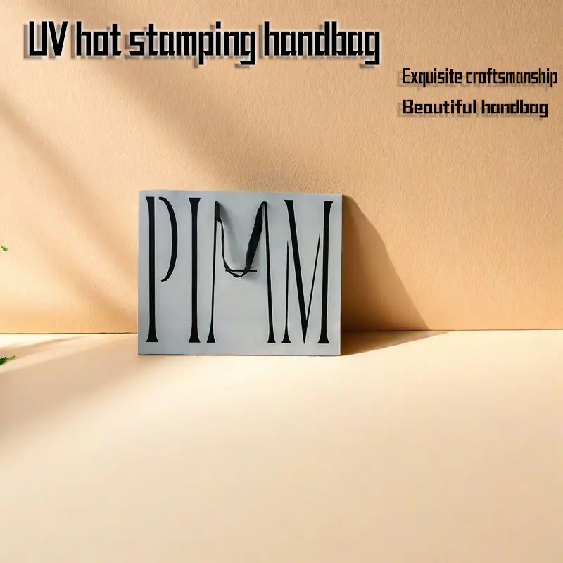 UV Hot Stamping Hand Paper Väska